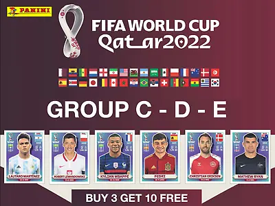 £0.99 • Buy Panini Fifa World Cup 2022 Sticker Collection Group C - D - E