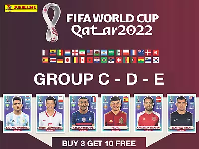 Panini Fifa World Cup 2022 Sticker Collection Group C - D - E • £0.99