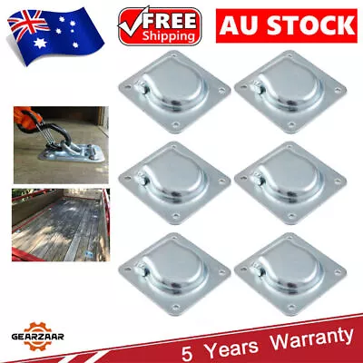 6x Heavy Duty Lashing Ring Tie Down Point Anchor Ute Tray Box Trailer Recessed • $23.19