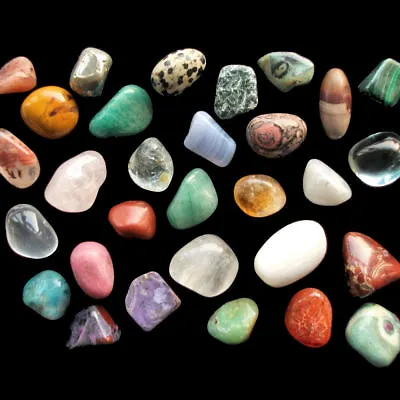 Crystal Tumble Stone Tumblestone Polished Gemstones Over 140 Varieties UK Seller • £1.99