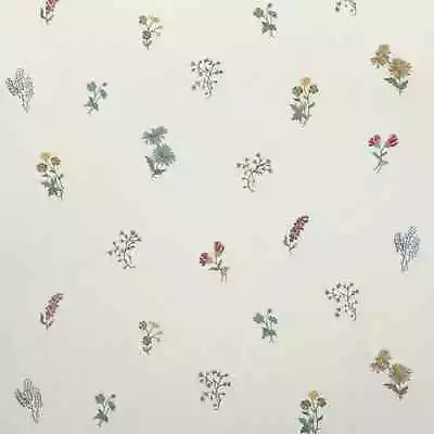 Chelsea Textiles Meadow Flowers Sprig Linen Mix Fabric 131cm X 400 Cm • £664