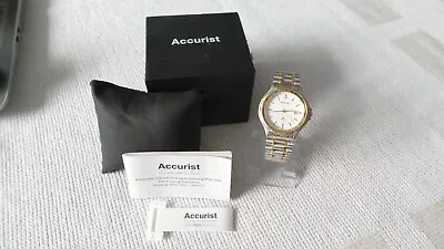 Accurist Wr50 Mb160w Gents Watch In Original Box Lovely Condition New Battery • £24.99