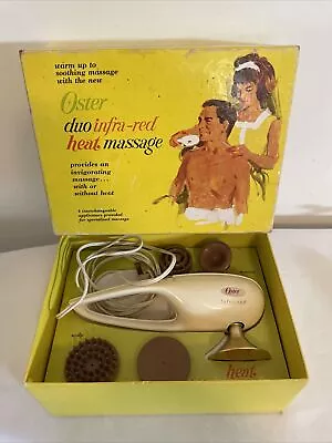 Vintage Oster Duo Infra Red Heat Massager Model 207-01 • $30