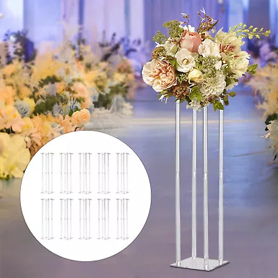 Flower Stand Acrylic Column Acrylic Wedding Centerpieces Table Decor 31.5  10Pcs • $168.15