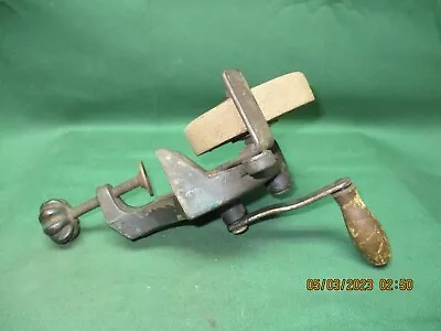 Antique Tool Hand Crank Bench Grinder/Sharpener • £62.65