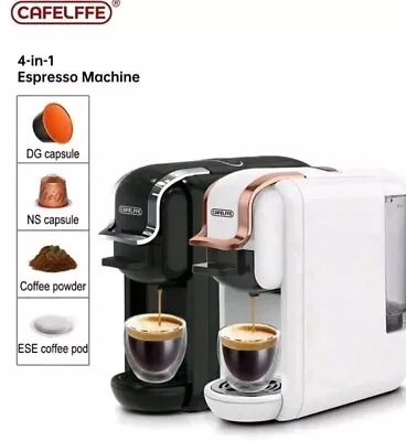 CAFELFFE Coffee Maker 4-In-1 Capsule Coffee Machine 19 Bar Fully Automatic • £65.99