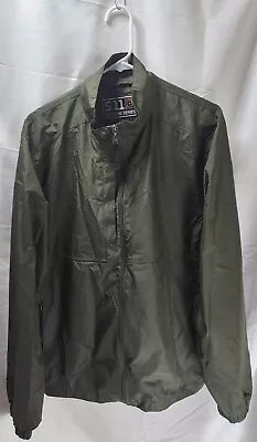 5.11 Tactical Light Windbreaker Green Full Zip Jacket 3-Pockets Men's Large  • $38