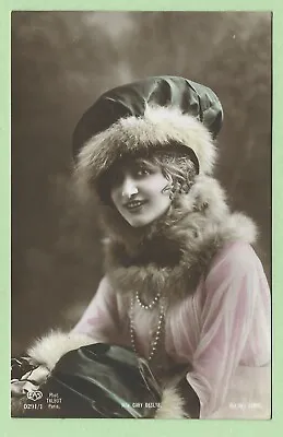 [9326] Edwardian Actress R/P 1914 Postcard Of Gaby Deslys 1881-1920 • £2.95