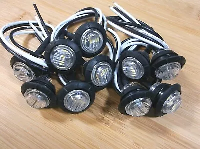 10 BBT 12 Volt Waterproof Push-In White LED Courtesy Lights • $23.95