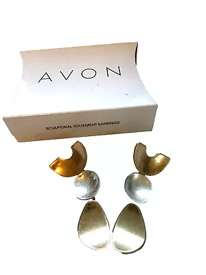 Avon New Old Stock Nos Sculptural Pierced Earrings • $4