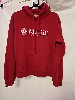Dubwear Clothing & Co Red Medium McGill University Hoodie With Pockets • £12.99
