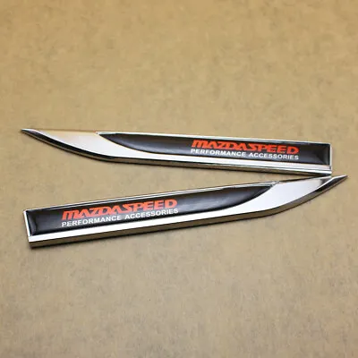 2x MAZDASPEED Car Fender Emblem Badge Decal Sticker For Mazda • $19.48