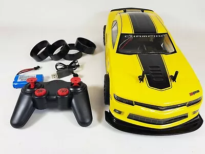 4WD RC Bumblebee Drift Car Model 1/10 RC Electric Brushed RTR 4x4 Chevy Camaro • £37.03
