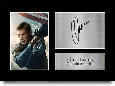 Chris Evans Signed A4 UnFramed Printed Autograph Print Captain America Avengers • £9.99