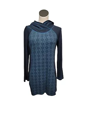 Prana Women's Roma Fleece Daily Hooded Tunic Sweater Knit Dress Size Small • $35