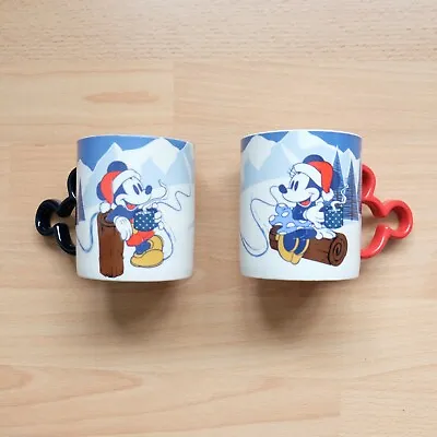 Disney Mickey & Minnie Mouse Coffee Mug Set Of 2 Primark UK Christmas His & Hers • £10.50
