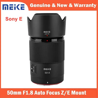 Meike 50mm F1.8 Auto Focus AF Full Frame Portrait Lens For Sony E-Mount Cameras • $155