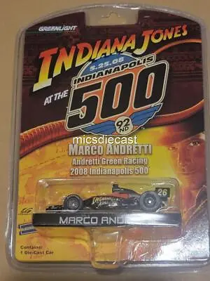 Greenlight Marco Andretti 2008 #26 Indiana Jones Indy 1:64 IndyCar Metal Diecast • $33.99