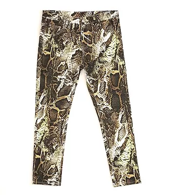 Python Snake Skin Print 36 Cotton Stretch Jeans Men's 36x30 • $49