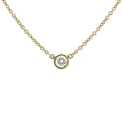Tiffany & Co. Elsa Peretti Diamonds By The Yard Pendant Necklace 18K Yellow Gold • $954