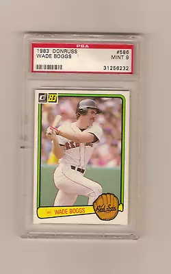 1983 Donruss Psa 9 Mint Wade Boggs Rookie Card (232) Read Description • $24.97