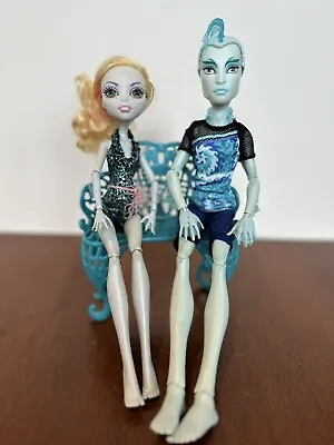 Monster High Lagoona Blue & Gil Webber Wheel Love - 2 Doll Set • $23