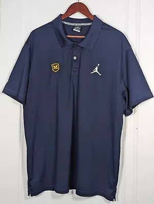 Vintage Dri Fit Air Jordan Men’s XXL 2XL Michigan Navy Blue NCAA Polo Shirt  • $24.99