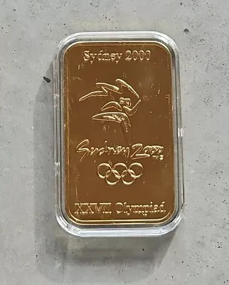 Limited Edition Olympic Host Cities 24ct Gold Layered Ingot | Sydney 2000 • £6