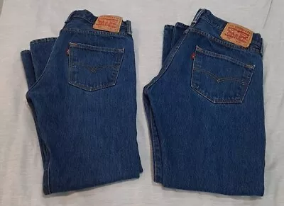 Lot Of 2 Levi's 501 30x30 Button Fly Straight Leg Pre-owned  • $75