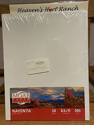 Moab Paper Company Kayenta Double Sided Photo Matte Paper 8.5x11 New Sealed Box • $20