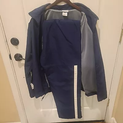 Vintage Reebok Track Suit Mens Large Blue Street Wear Nylon Windbreaker Vented • $59.99