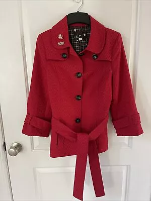 Mary Kay SMALL Blazer Red Consultant Star Jacket Geometric - Button-up - Lined • $20