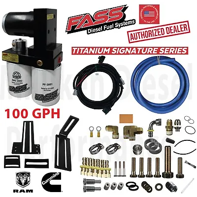 FASS Titanium 100GPH Fuel Lift Pump System Fits 05-18 Dodge Ram Cummins Diesel • $664.05