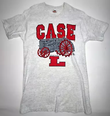 Vtg 1991 Case Corporation L Tractor Graphic T-Shirt Adult L Gray FOTL Sgl Stitch • $21.55