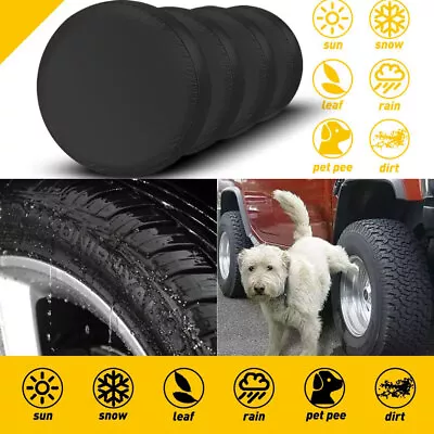 4PCS Wheel Tire Covers Set RV Trailer Camper Sun Car Protector 27-29  Waterproof • $18.99
