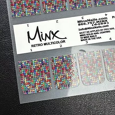 Minx Professional Nail Wraps - Retro Multicolor • £15