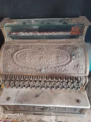 Antique 1900’s VINTAGE Brass Ornate NATIONAL CASH REGISTER MODEL 357C Original • $350