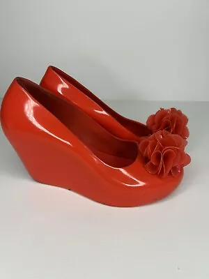 Melissa Red Jelly Platforms | Spring Ultragirl | Size Women’s 6 • $50