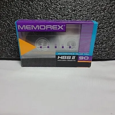 Memorex Audio Cassette Tape HBS II High Bias 90 Minute Blank New Sealed • $9.99