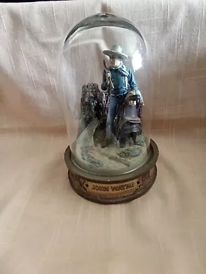 Franklin Mint John Wayne Glass Globe Saddle Limited Edition Sculpture Figures • $10