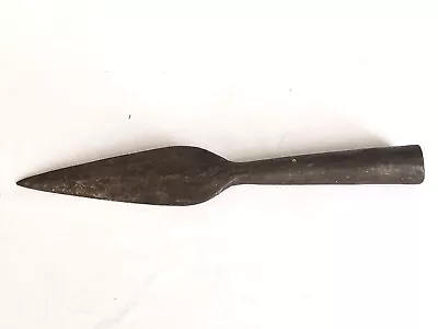 Old Vintage Hand Forged Iron Spear Javelin Head Lancer Dagger Point Spearhead • $75