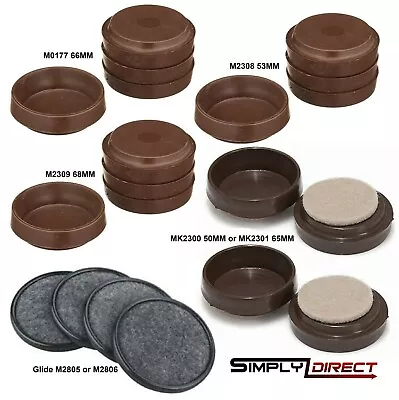 £5.50 • Buy Merriway Floor Protecto Castor Cups Chair/Sofa Feet Cap Carpet/Laminate/Wood