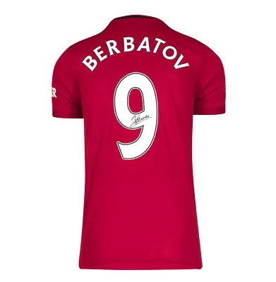 £155.99 • Buy Dimitar Berbatov Signed Manchester United Shirt - Home, 2019/2020, Number 9