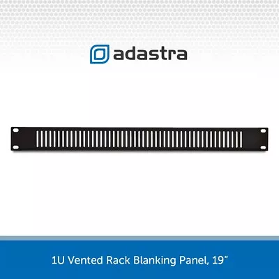 1U 19  Vented Blanking Panel Rackmount Ventilation Plate For Comms Data Cabinet • £5.99