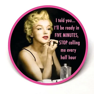 Marilyn Monroe Stop Calling Advertising Pocket Mirror Retro Fun • $15