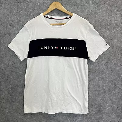 Tommy Hilfiger Men's Designer Logo Cotton Mix Short Sleeve T-shirts M (1928) • $18.75