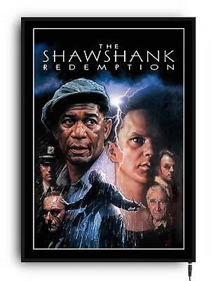 £74.99 • Buy THE SHAWSHANK REDEMPTION Lightbox Movie Poster Led Sign Home Cinema Film Room