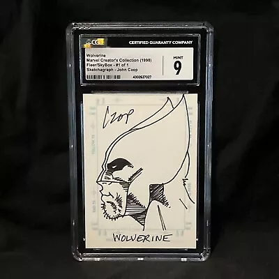 Marvel CC98 Sketchagraph Sketch: Wolverine John Czop MINT CGC 9 (7027) • $196.98