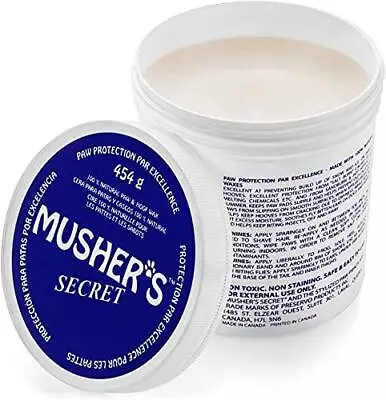 Mushers Secret Dog Paw Wax (16 Oz): All Season Pet Paw Protection Against Heat • $54.19