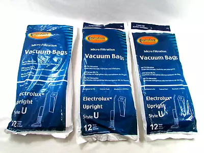 $26.84 • Buy Electrolux Upright Style U Vacuum Bags 2-(12 Packs) Plus 10 Extra Bags =34 Bags